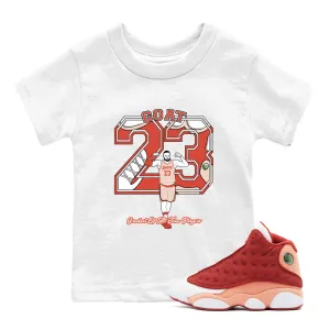 - 13 Sneaker Volume discount Dune Air Player Well-loved Tees Jordan Red Goat SNRT Kids