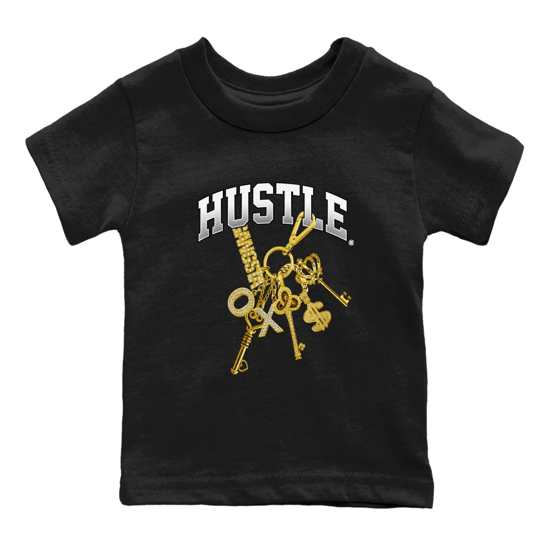 1 Hustle Sneaker Air Metallic Gold Black Kids Jordan SNRT Unique selection Anti-slip Tees - Gold
