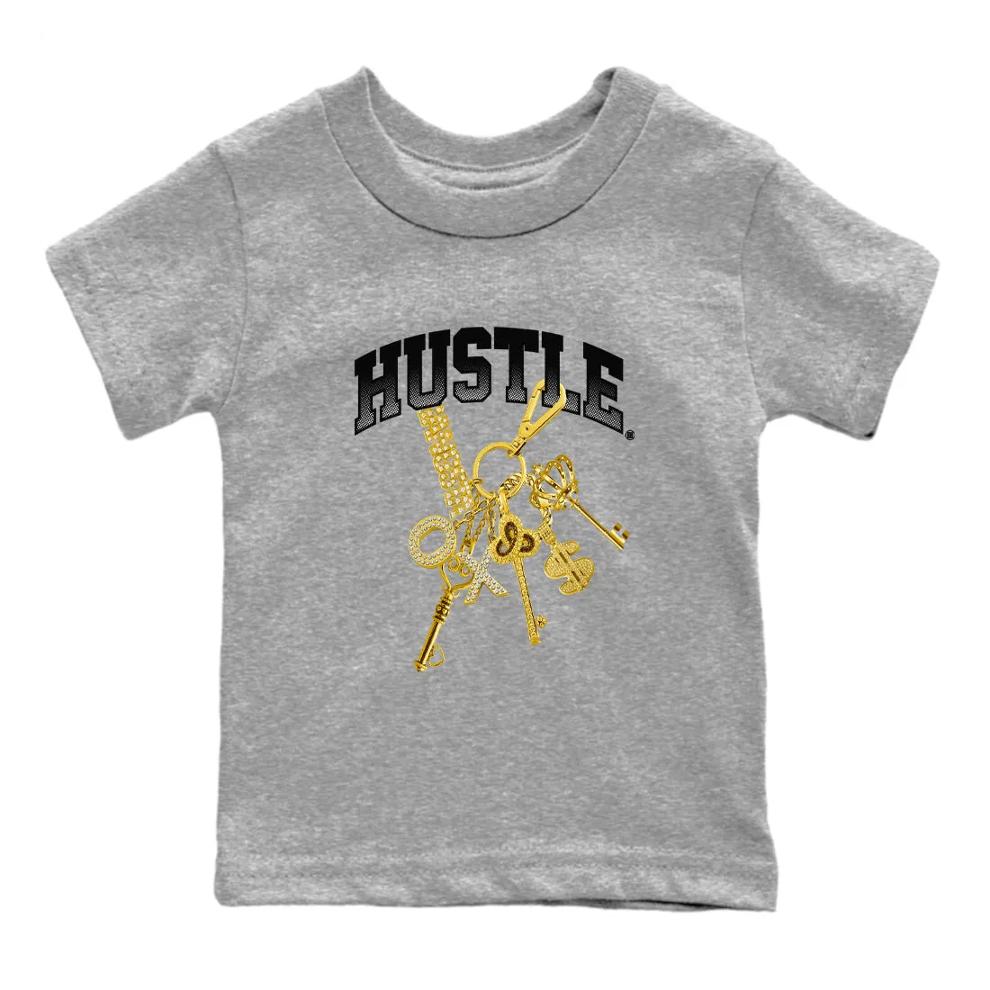 1 Hustle Sneaker Air Metallic Gold Black Kids Jordan SNRT Unique selection Anti-slip Tees - Gold