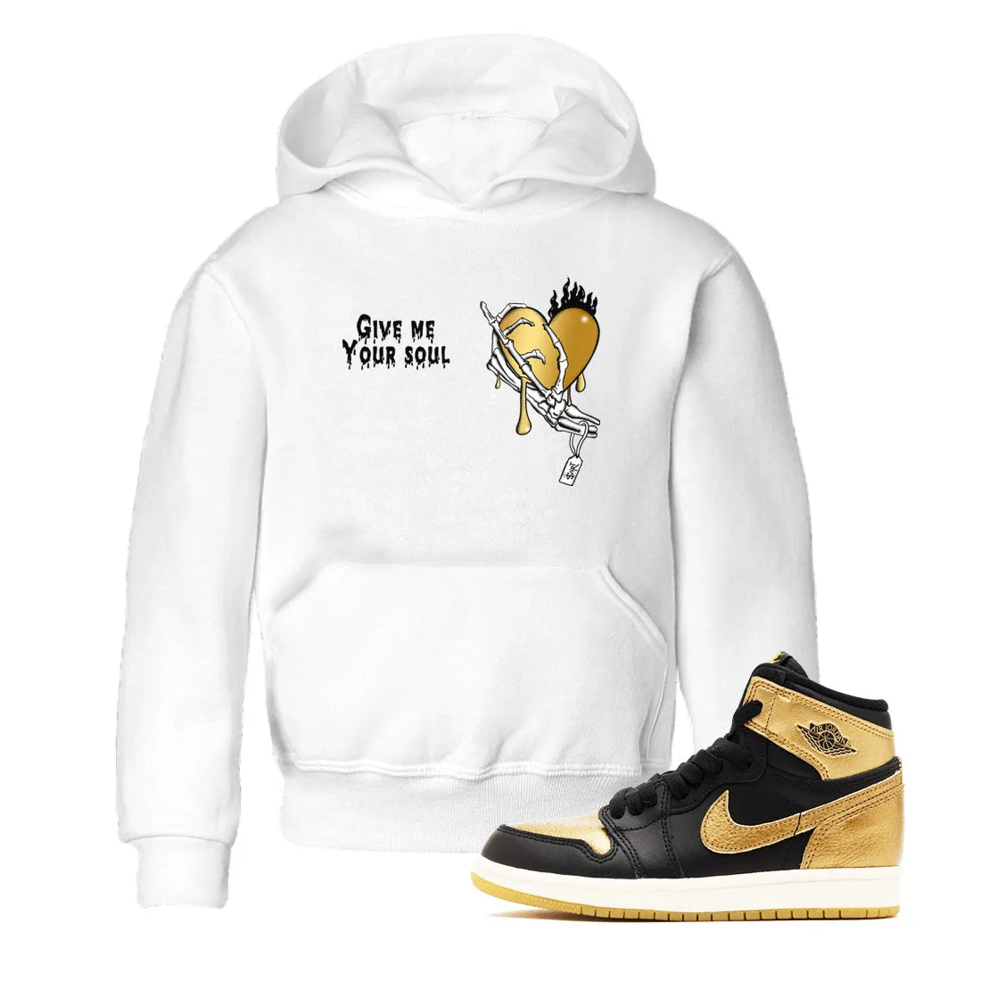 1 Kids Stable Me Soul Metallic Black Your Tees Jordan Give - Sneaker SNRT Fast worldwide shipping Air Gold
