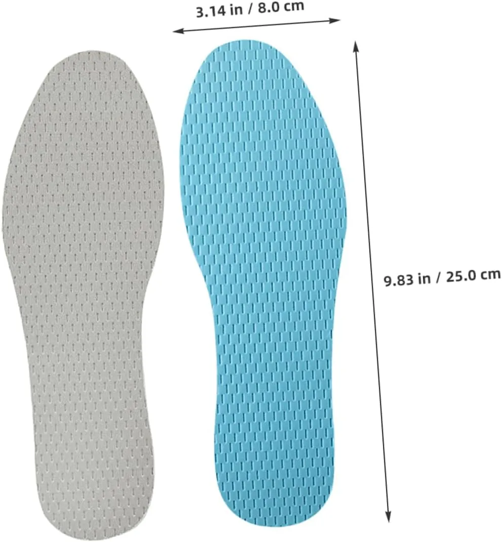 1 Pair Replaceable Shoe Insoles Breathable Comfort Liners for Hiking Running and Daily Use Soft Sweat Absorbing Design for Men and Women Fit for Sneakers and Boots