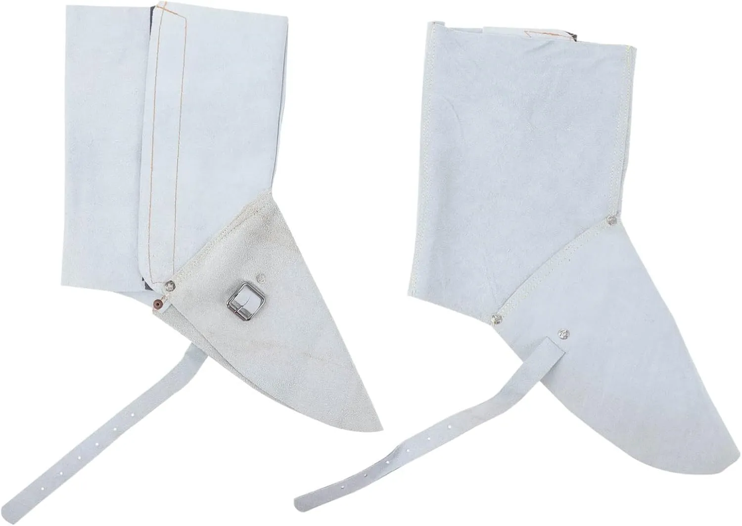 1Pair Cowhide Welding Spats Heavy Duty Protective Foot Covers for Welding Durable and Heat Resistant Leather Shoe Protectors and Welding Gear