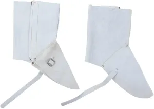 1Pair Cowhide Welding Spats Heavy Duty Protective Foot Covers for Welding Durable and Heat Resistant Leather Shoe Protectors and Welding Gear