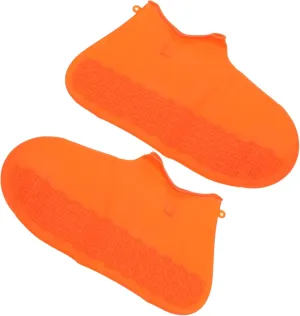 1Pair Rainproof Shoe Covers Wearproof Silicone Shoe Protectors for Outdoor Activities and Flexible Overshoes for Mud and Rain Protection