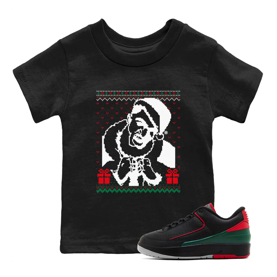 2 Kids Easy communication Wrapper Christmas Air Tees - Sneaker Jordan SNRT Gangster Energy-saving