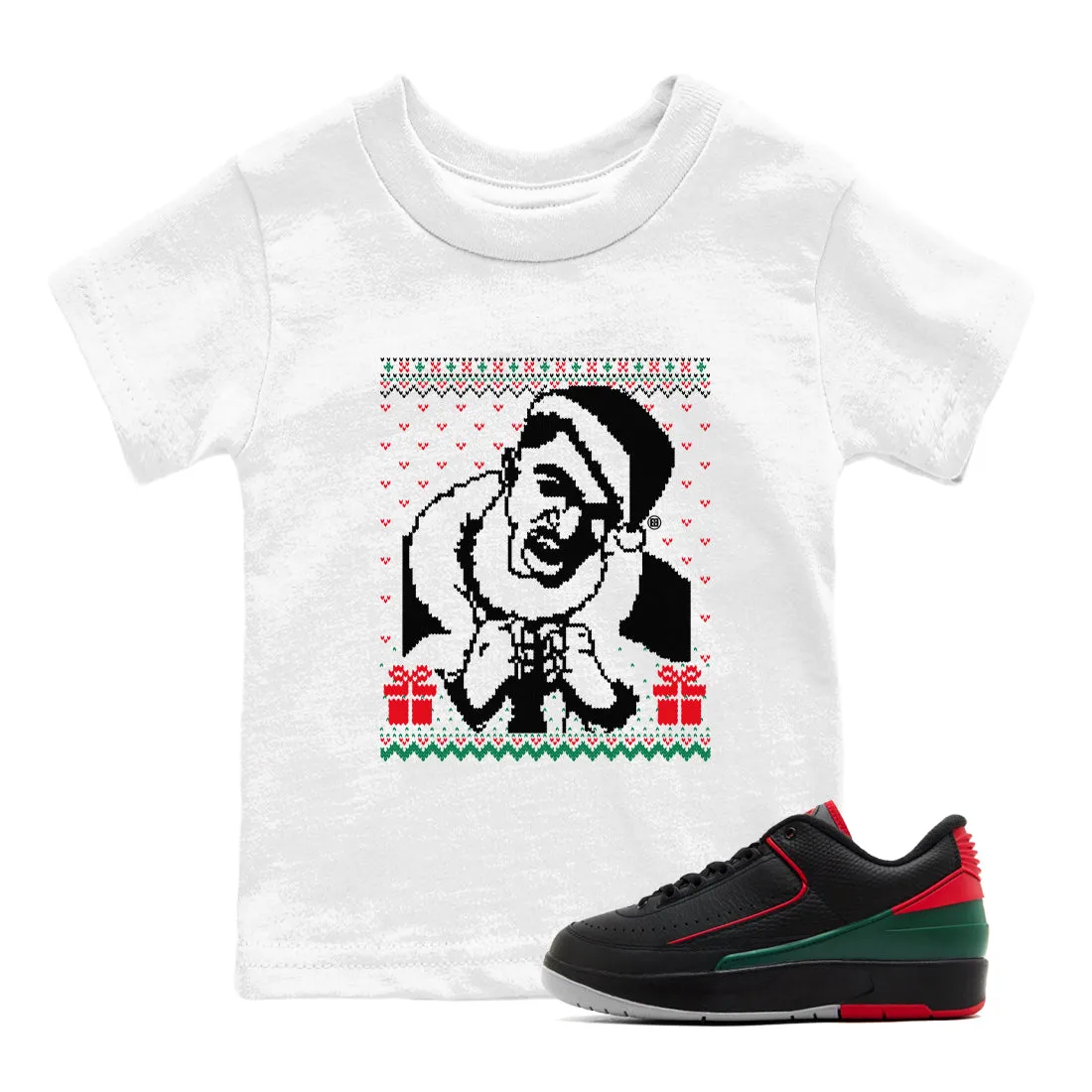 2 Kids Easy communication Wrapper Christmas Air Tees - Sneaker Jordan SNRT Gangster Energy-saving
