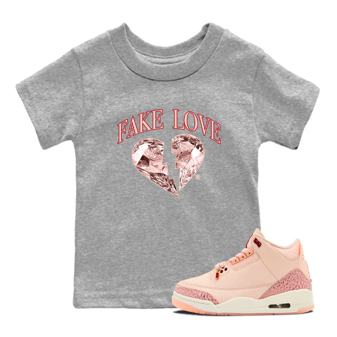 3 Kids Love Jordan Sneaker Tees Valentines Day Certified Fake SNRT Timely delivery - Air