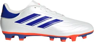 adidas Men's Copa Pure II Club Flexible Ground Soccer Cleats Sneaker, White/Lucid Blue/Solar Red, 12