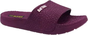 AdTec Women's PVC Pebble Sandals- Lightweight, Flexible Open Toe Slides, Purple