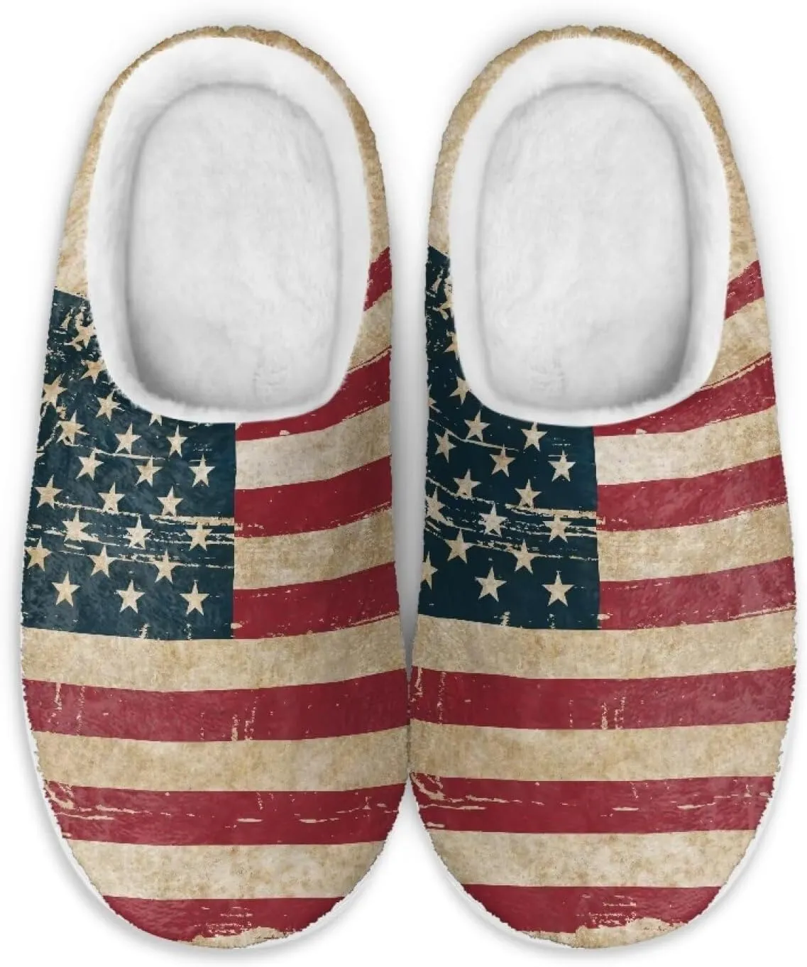 Adult White Sole Ultra Soft Fluffy Slippers Fuzzy Slippers Lightweight Cushion Home Shoes Non-slip Slides Slippers