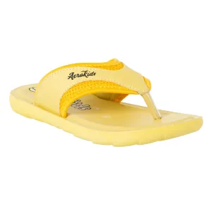 Aerokids Boys Yellow Thong Style Lightweight Sandal (CS67_YELLOW)