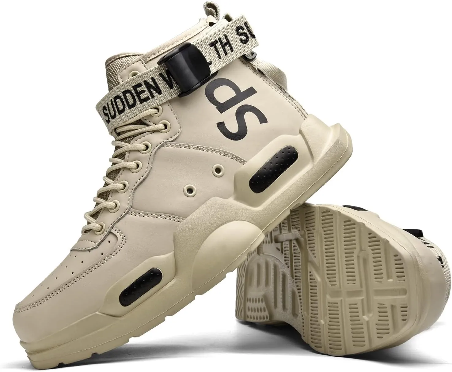 Ahico Mens Fashion Sneakers High Top Walking Shoes Sport Athletic Casual Shoe Vogue Stylish Men