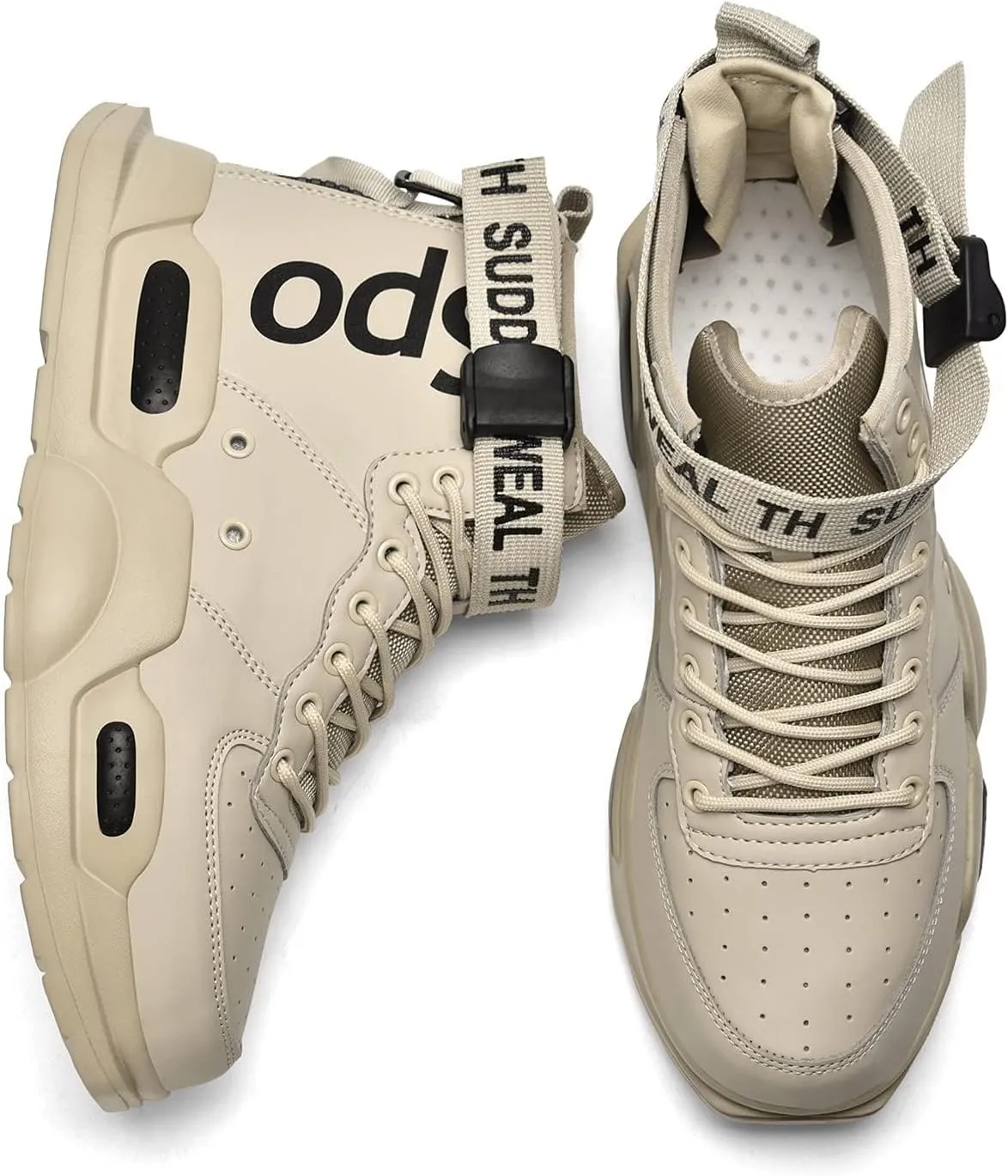 Ahico Mens Fashion Sneakers High Top Walking Shoes Sport Athletic Casual Shoe Vogue Stylish Men