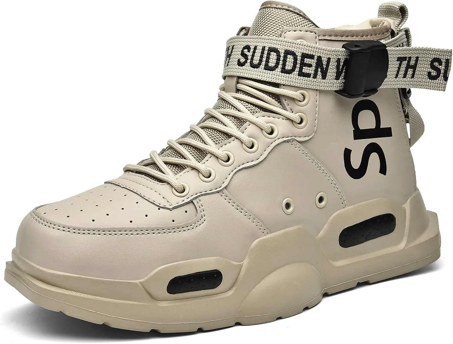 Ahico Mens Fashion Sneakers High Top Walking Shoes Sport Athletic Casual Shoe Vogue Stylish Men