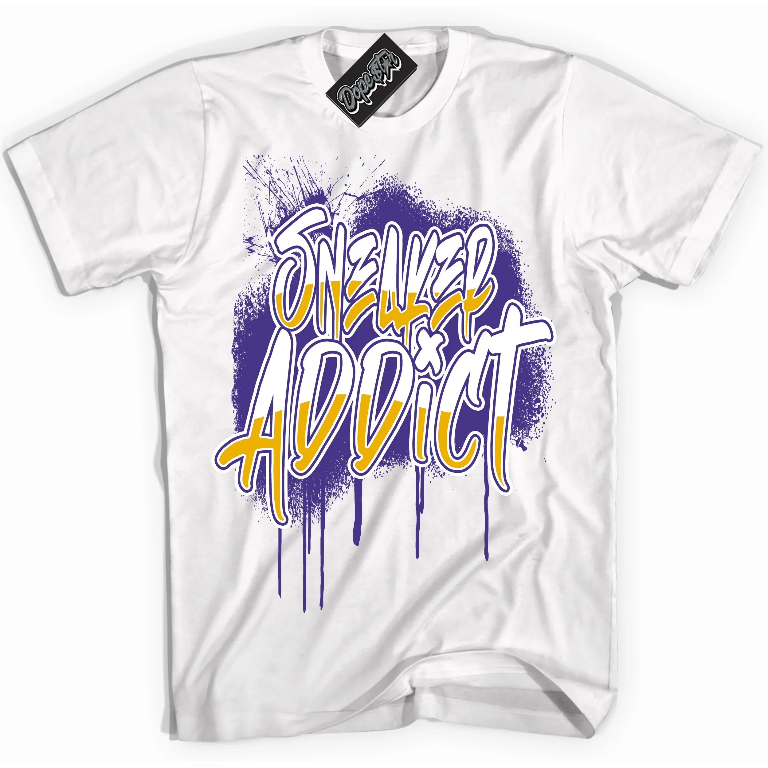 Air Force 1 QS Kobe Lakers Home Sneaker Shirt Sneaker Addict Graphic