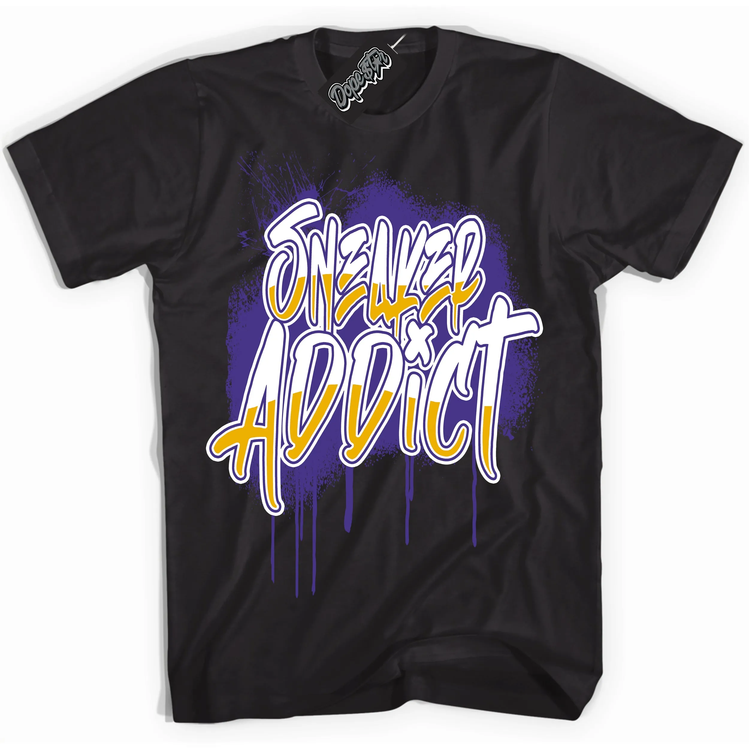 Air Force 1 QS Kobe Lakers Home Sneaker Shirt Sneaker Addict Graphic