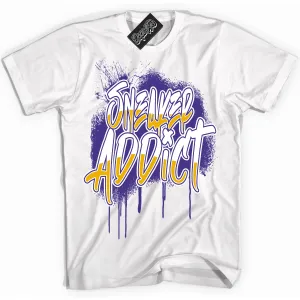Air Force 1 QS Kobe Lakers Home Sneaker Shirt Sneaker Addict Graphic