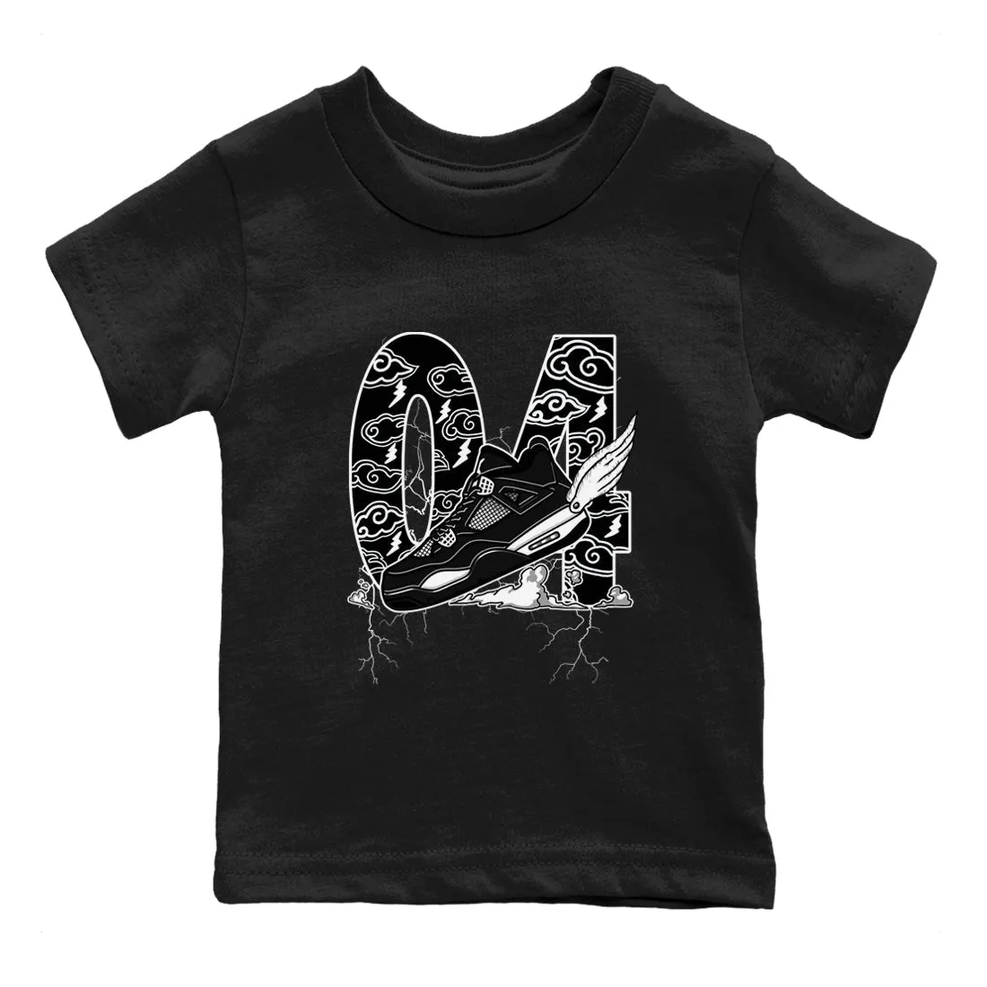 Air Sneaker White 4 To Clouds The Free worldwide shipping Kids Tees Fly Jordan SNRT Eco-friendly - Thunder