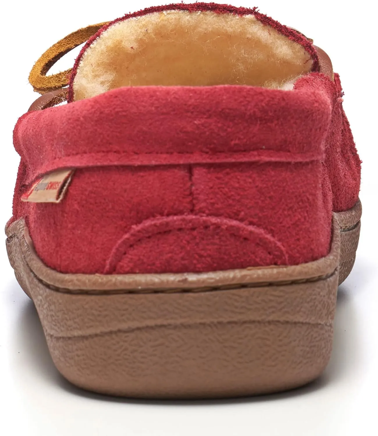 Alpine Swiss Sabine Womens Genuine Suede Shearling Slip On Moccasin Slippers