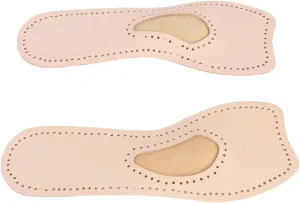 Anti-Slip High-Heel Insoles Women's Shoe Inserts 3/4 Length Comfort Support for Heels and Sandals Size s Cowhide Leather Breathable Massage Effect