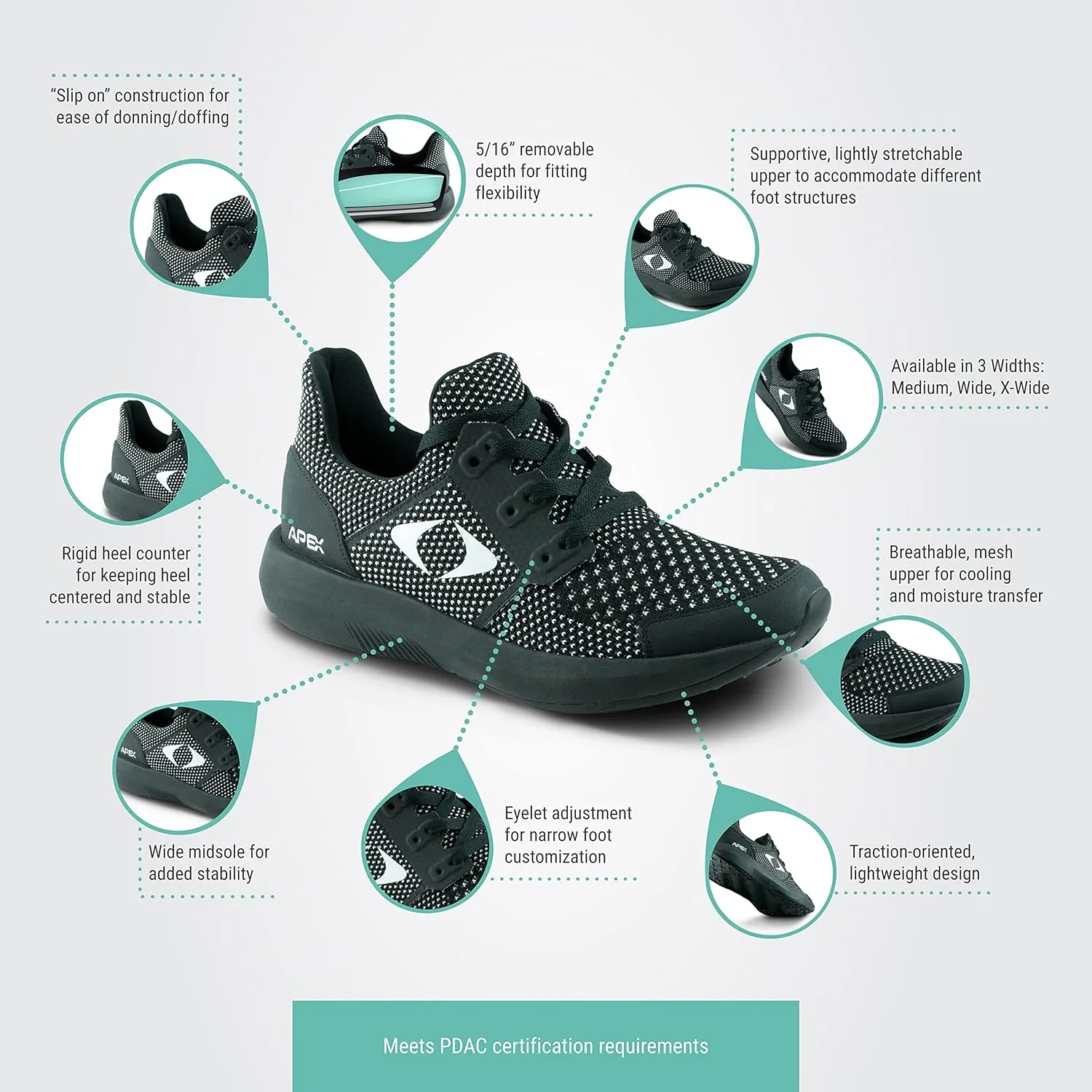 Apex Women's Performance Athletic Sneaker - Mint