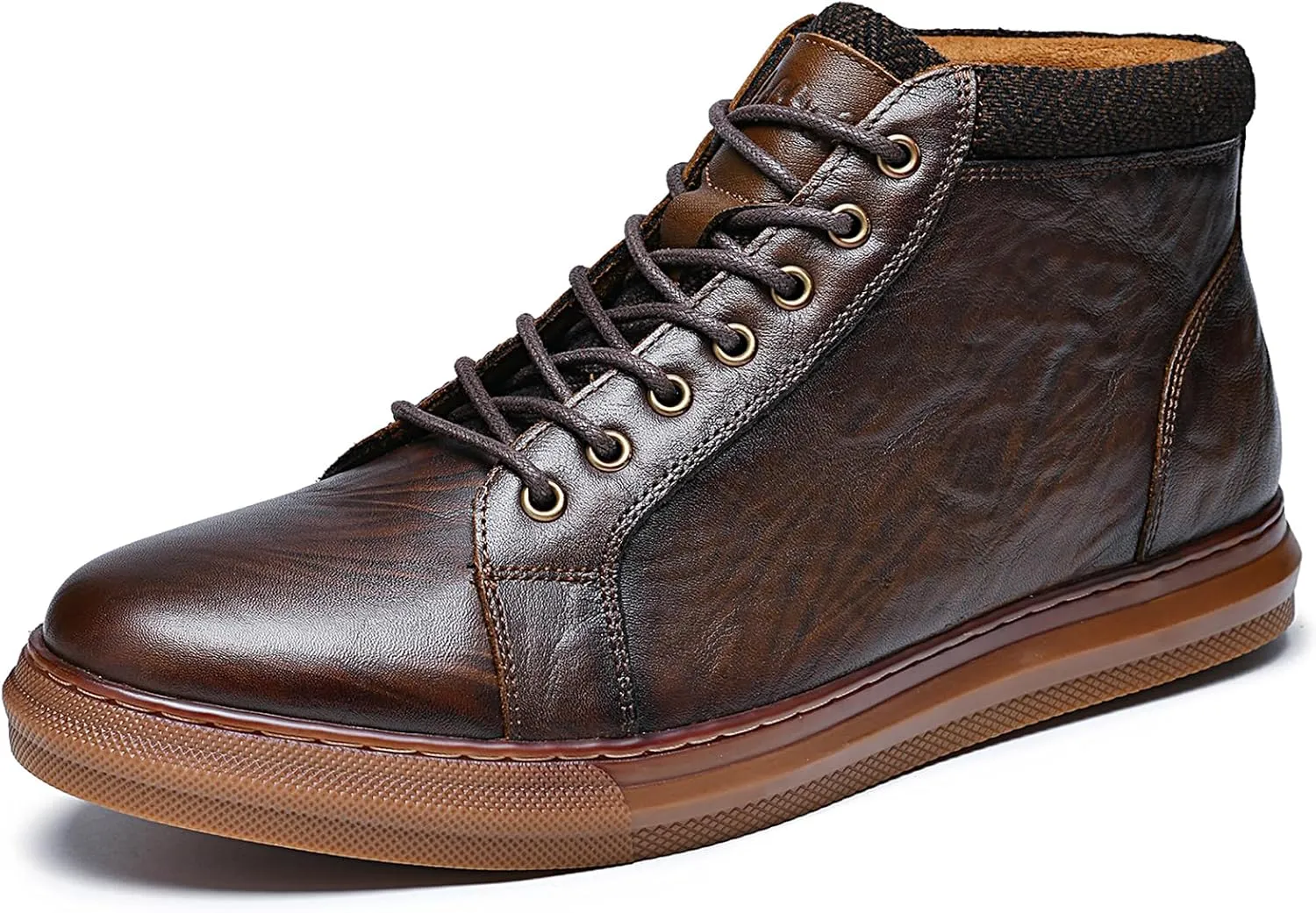 Arkbird Mens Leather Sneaker Fashion Classic Casual Chukka Ankle Boots for Men