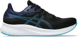 Asics Men's Patriot 13 Running Shoes, 10.5, Black/Digital Aqua