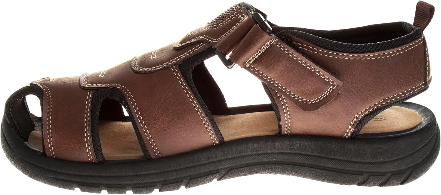 Avalanche Men's Closed Toe Strap Adjustable Summer Beach Waterproof Fisherman Sandal Watershoe