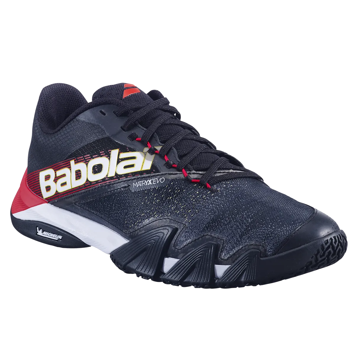 Babolat Men's Jet Premura 2 Padel Shoes 25 Black Tomato Red