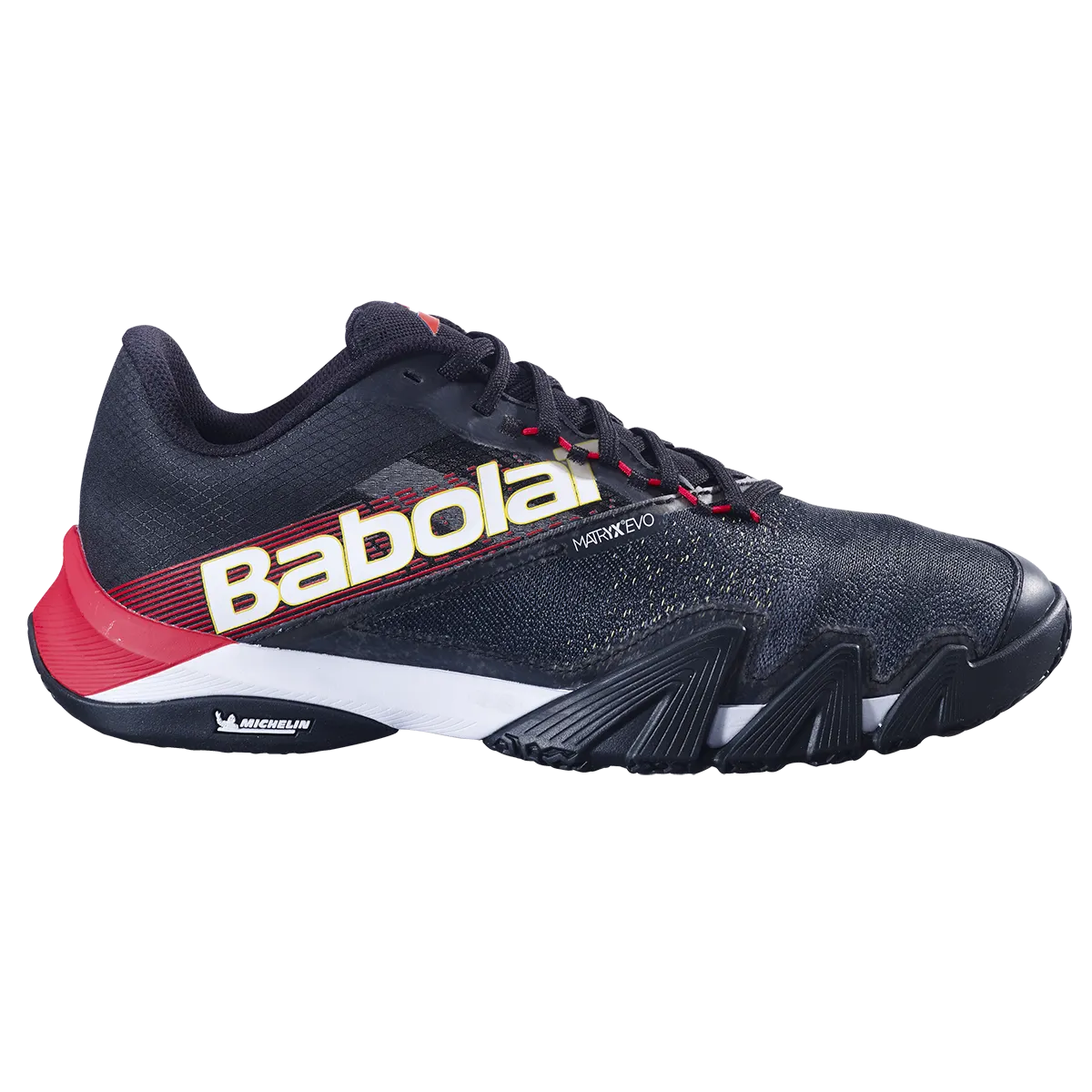Babolat Men's Jet Premura 2 Padel Shoes 25 Black Tomato Red