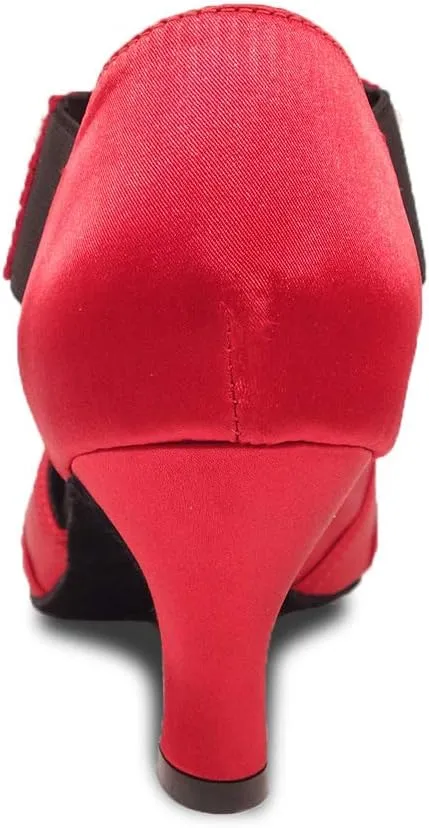 Ballroom Dance Shoes Women Latin Salsa Practice Dancer Shoes 2.5'' Heels YT02