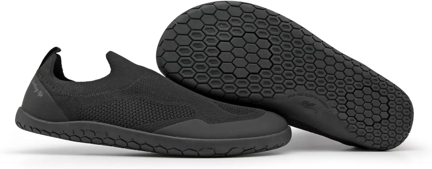 Barefoot Grounding Shoes Slip On Wide Toe Box Conductive Flexible Outsole Zero Drop Connect to Earth More Energy Reduce Stress Enhancing Movement Better Sleep Pain Relief
