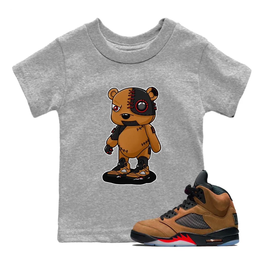 Bear Sneaker Only a few left Air Sustainable Jordan Tees - 5 Cyborg SNRT Kids Brown Archaeo