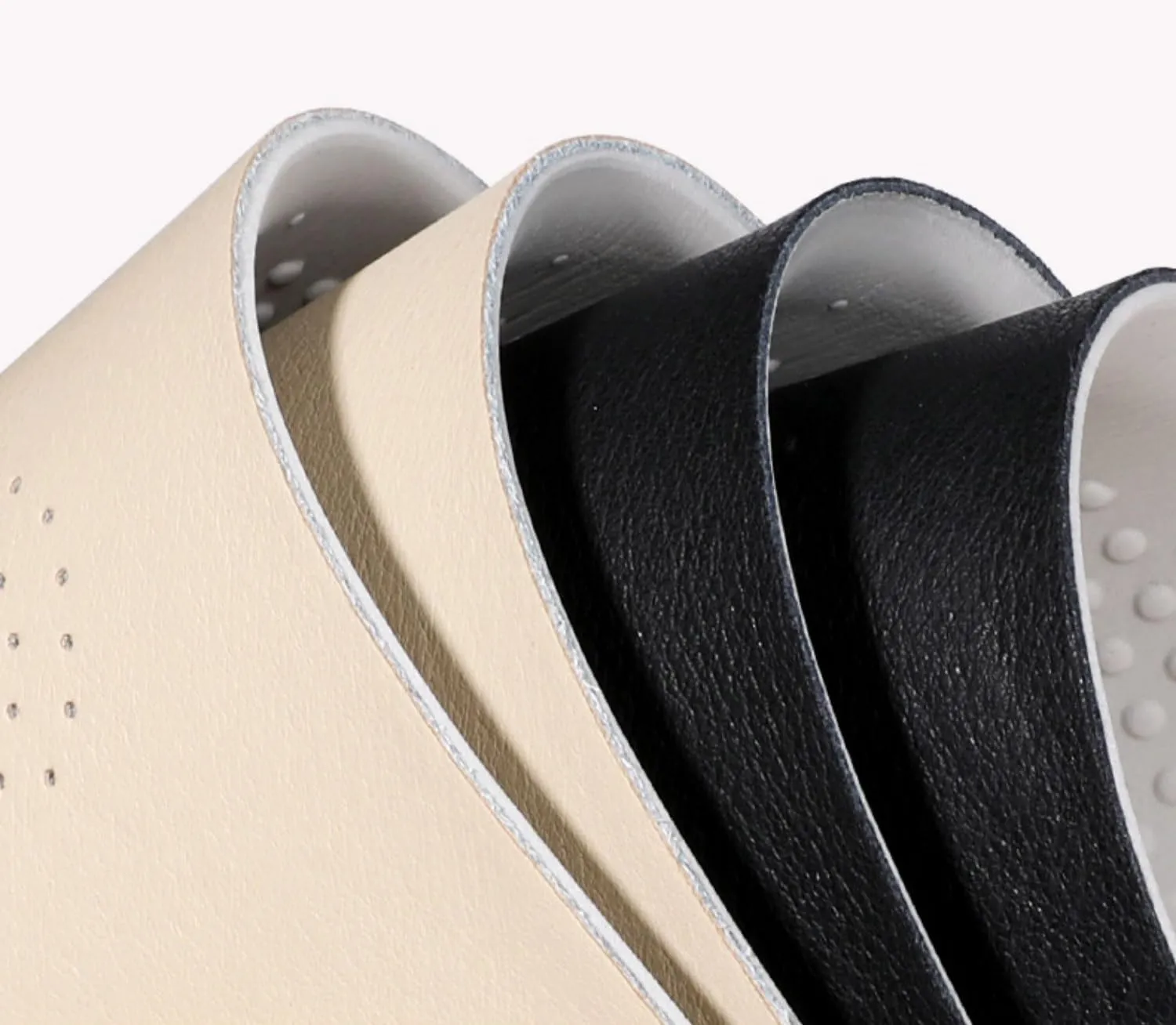 Beige Real Leather Shoe Insoles for Men Dress Shoes and Boots Thick Latex Cowhide Leather Shoe Inserts for Hiking and Walking Pains and Fatigues Relief Sweat Abosrbing
