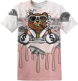 BER Dollar 3D Unisex All Over Printed T-Shirt Matching Retro 11s Low Legend Pink for Men Women Unisex Streetwear Clothing Sneaker 3D Graphic Tee Design Printed