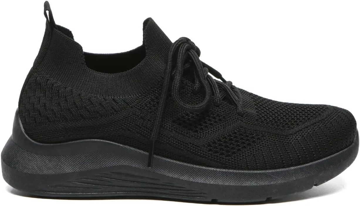 Bernal Sneakers for Women Casual Mesh Breathable Lace Up Walking Shoes Lightweight Non Slip Tennis Gym Workout Shopping Shoes
