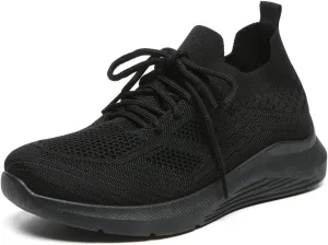 Bernal Sneakers for Women Casual Mesh Breathable Lace Up Walking Shoes Lightweight Non Slip Tennis Gym Workout Shopping Shoes