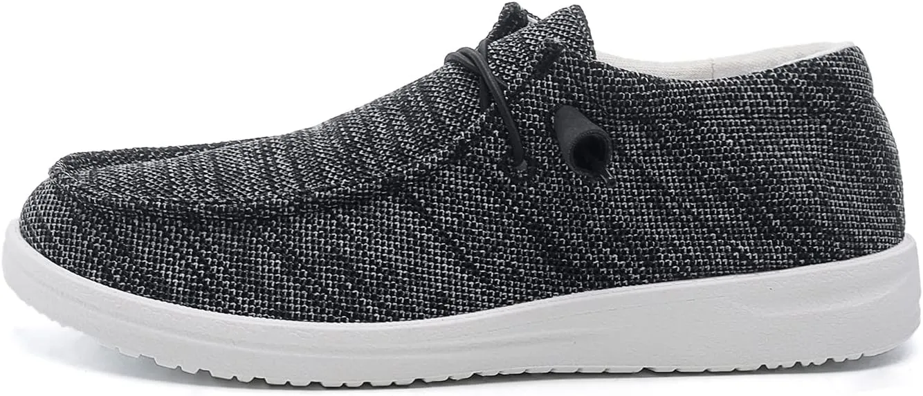 Betrue Lightweight Boat Shoes for Women, Womens Casual Loafers, Womens Slip On Deck Shoes, Breathable Canvas Sneakers for Women