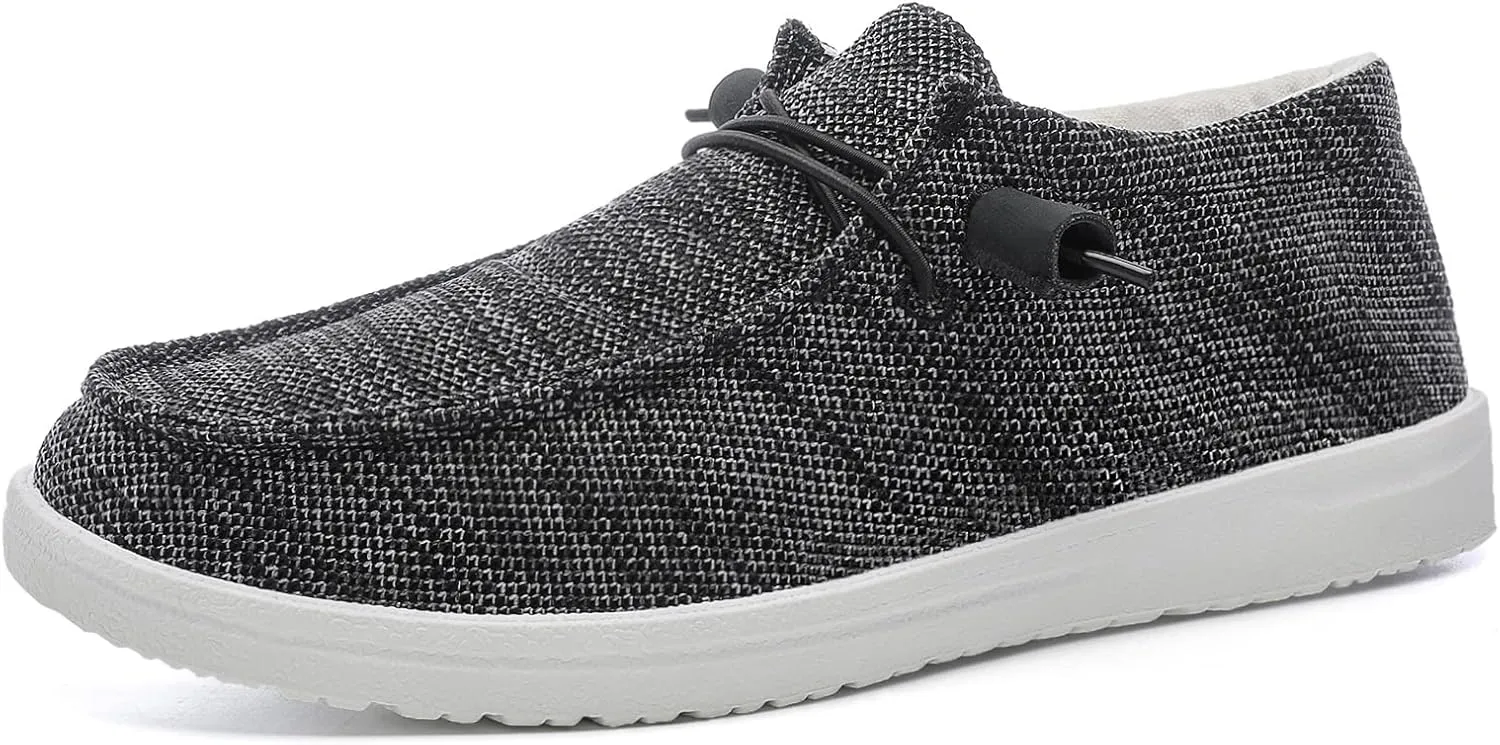 Betrue Lightweight Boat Shoes for Women, Womens Casual Loafers, Womens Slip On Deck Shoes, Breathable Canvas Sneakers for Women