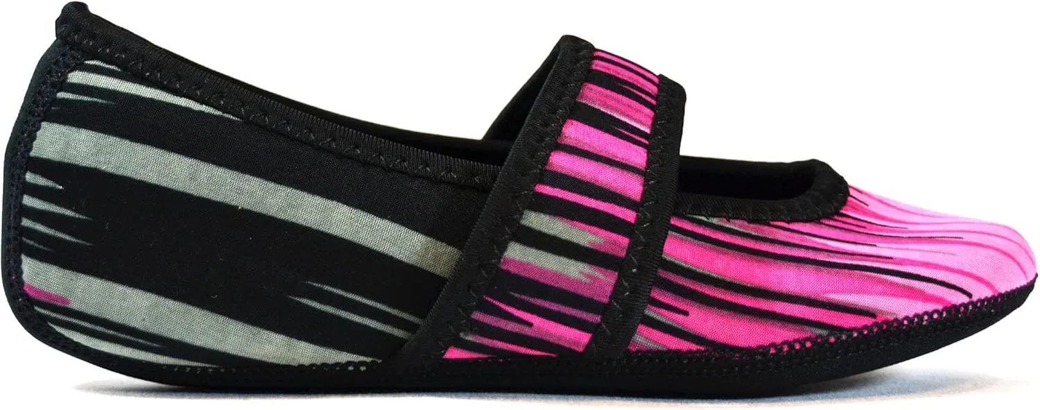 Betsy Lou Women's Slippers, Foldable, Flexible Flats, Slipper Socks, Travel Slippers, Exercise Shoe, Dance Shoe, Yoga Socks, House Shoes, Indoor Shoes