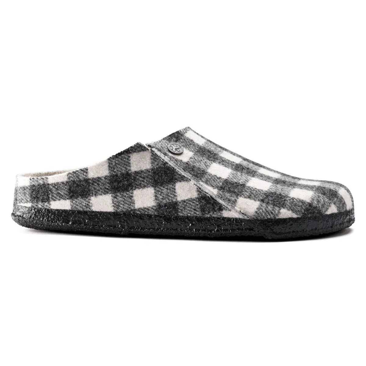 Birkenstock Plaid White Wool Felt Zermatt Shearling Women's Slippers N1017545