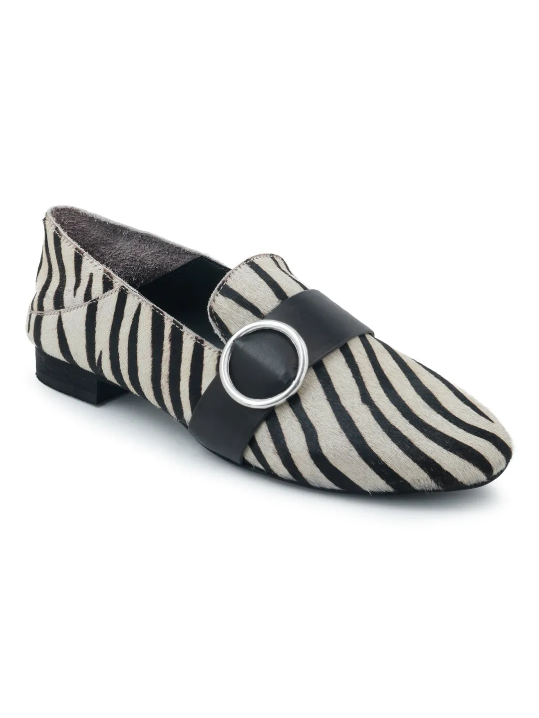 Black Printed Loafer