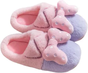 Bowkot Fuzzy Slippers Cozy Fluffy House Shoe Christmas Fruit Slipper for Indoor Outdoor Super Soft Fur Cozy Plush Faux Fur Scuff Slippers