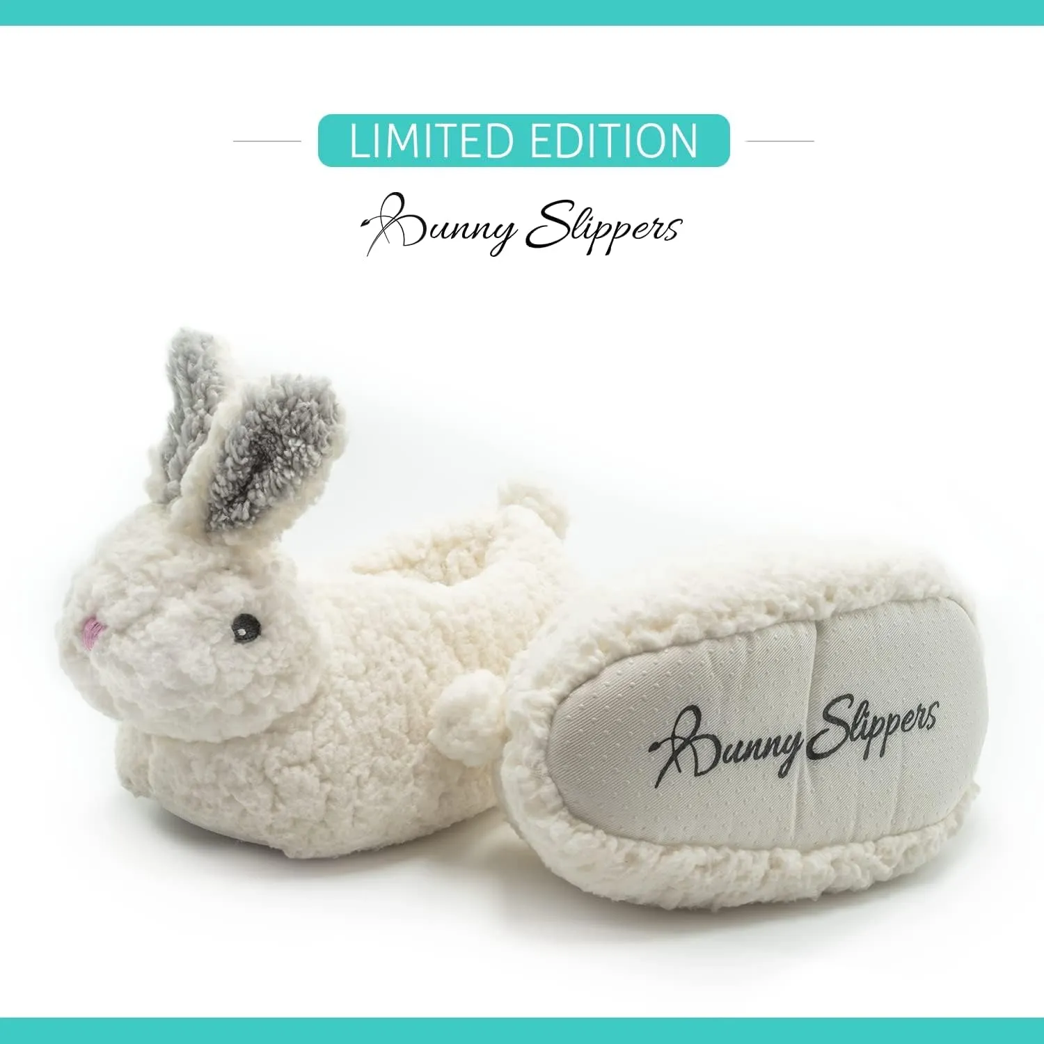 Bright Line Eating Kids Bunny Slippers, House Shoes for Big Kids