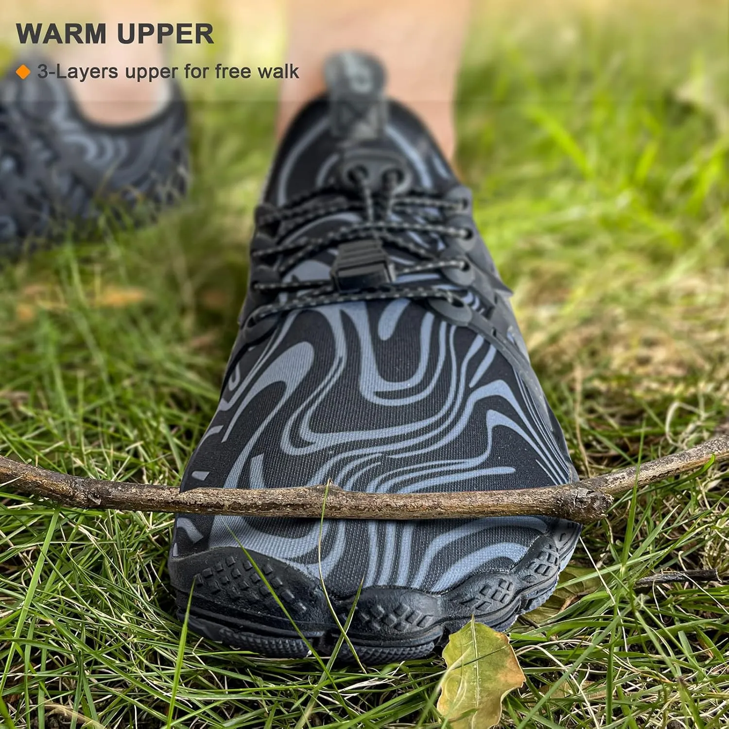 BULLIANT Water Shoes Men, Unisex Barefoot Aqua Shoes for Men Women Hiking Swimming Shoe