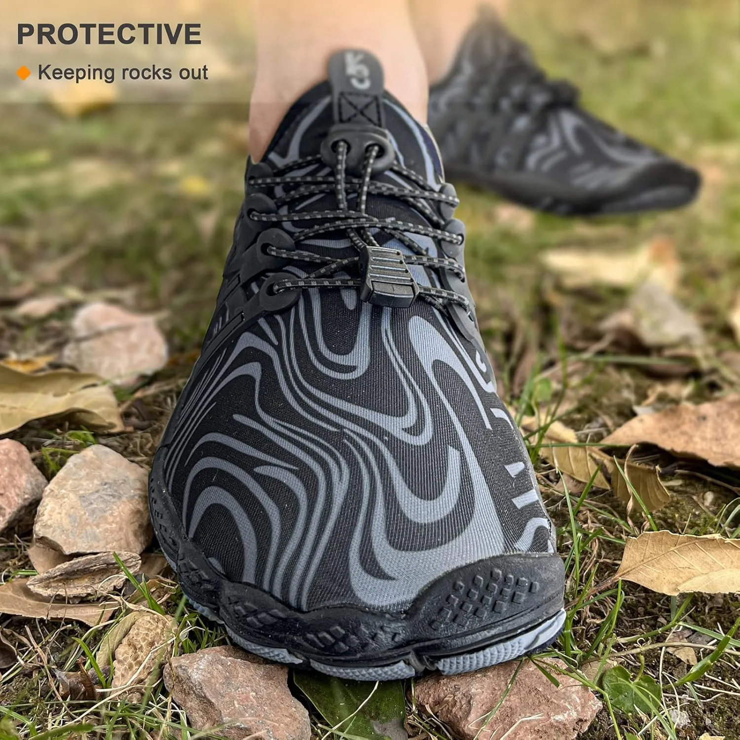 BULLIANT Water Shoes Men, Unisex Barefoot Aqua Shoes for Men Women Hiking Swimming Shoe