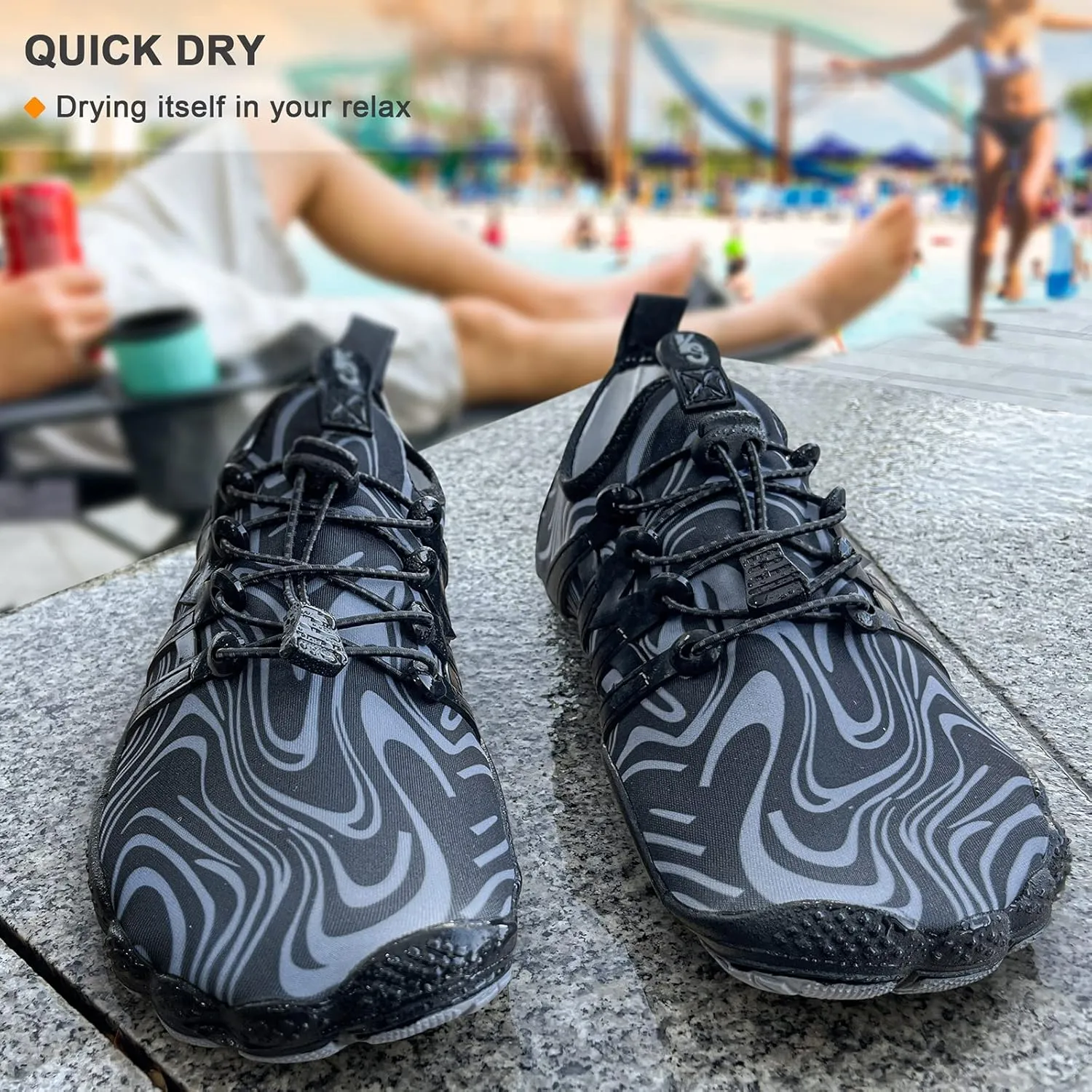 BULLIANT Water Shoes Men, Unisex Barefoot Aqua Shoes for Men Women Hiking Swimming Shoe