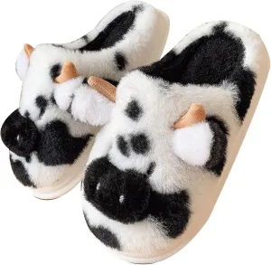 Bunny Animal Slippers for Women and Men Cute Bow Fuzzy Fluffy Comfy Funny Furry Rabbit House Slipper for Indoor Outdoor
