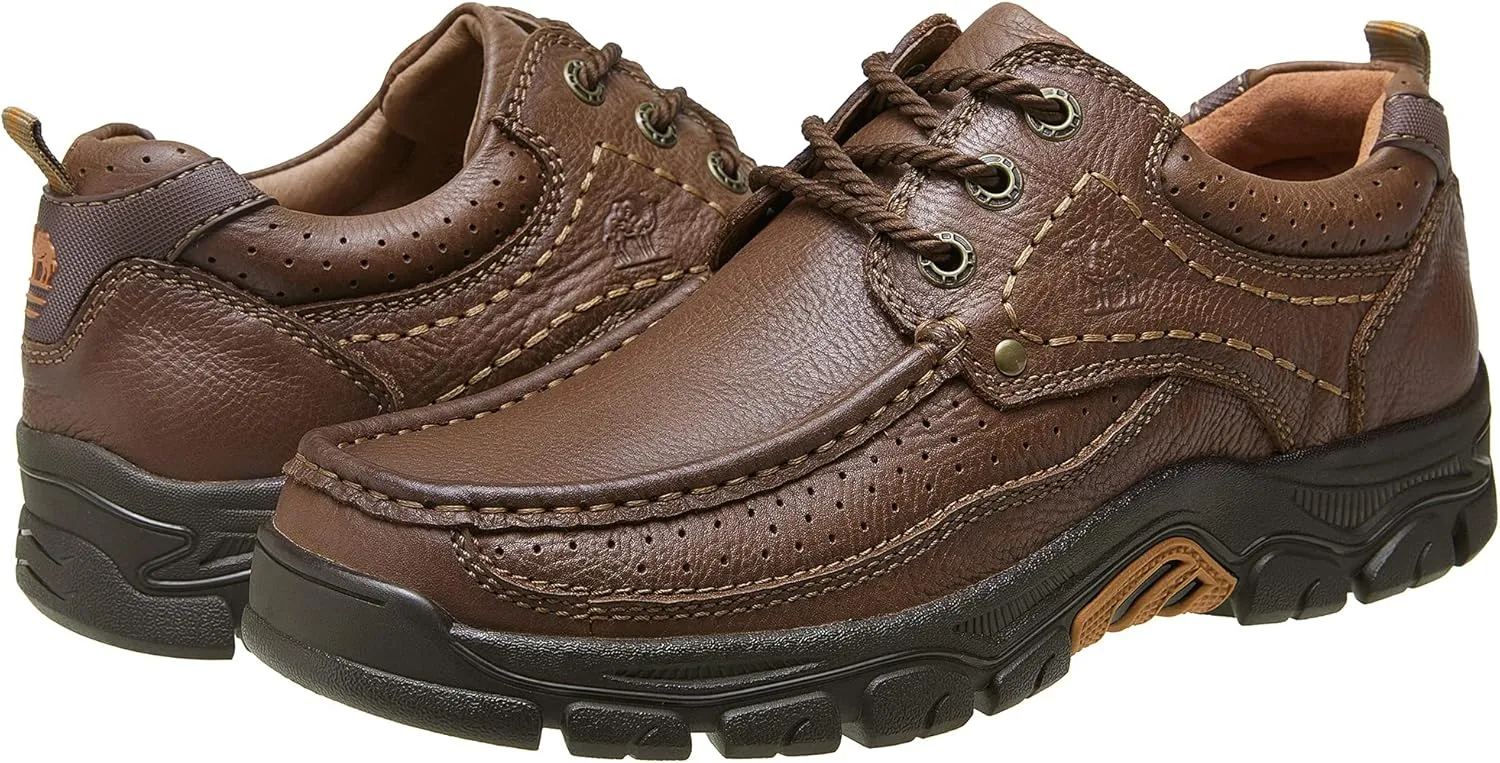CAMEL CROWN Men Casual Shoes Loafers Comfortable Walking Shoes Oxford for Work Dress Travel-Lace up