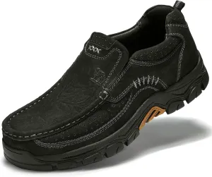 CAMEL CROWN Mens Loafers Slip On Loafer Leather Casual Walking Shoes Comfortable for Work Office Dress Outdoor